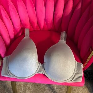 Ambrielle Gray T-Shirt Bra with Molded Cups